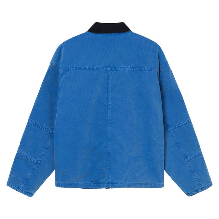 Stussy Washed Canvas Shop Jacket Blue