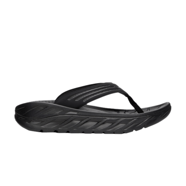 Hoka One One Ora Recovery Flip Black Dark Gull Grey