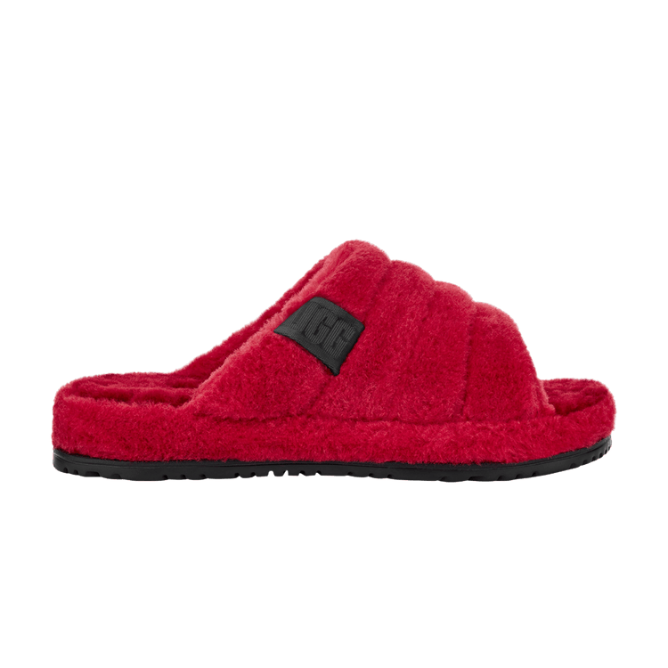 UGG Fluff You Slide Samba Red