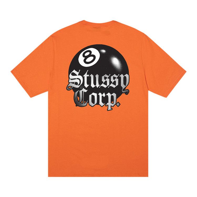 Stussy 8 Ball Corp. Tee Coral