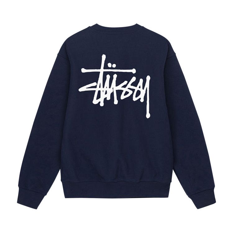 Stussy Basic Stussy Crew Navy