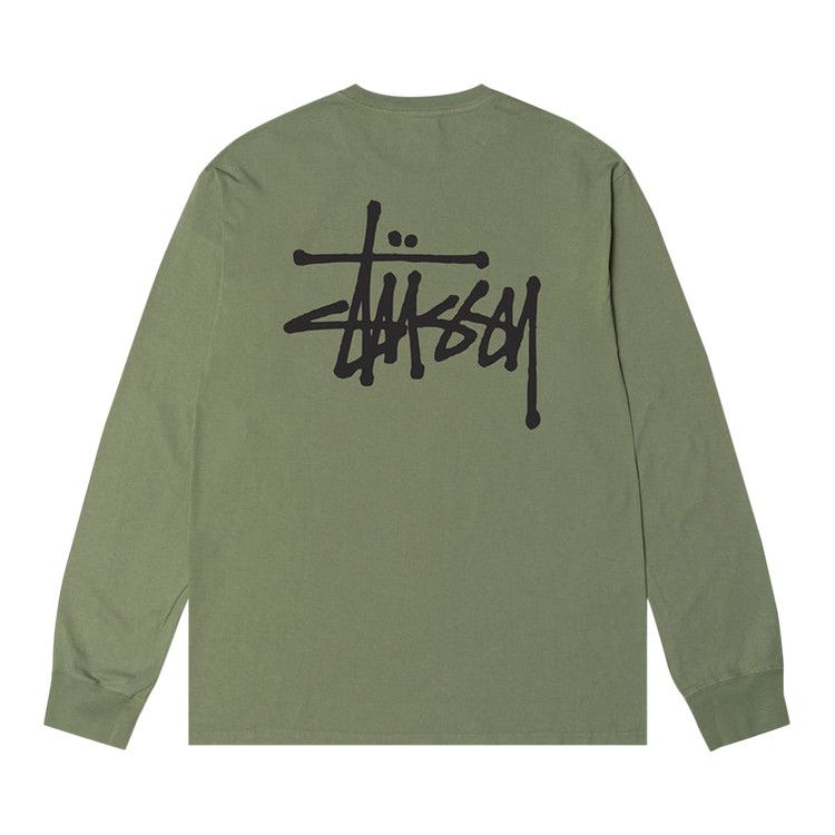 Stussy Basic Stussy Pigment Dyed LS Tee Artichoke