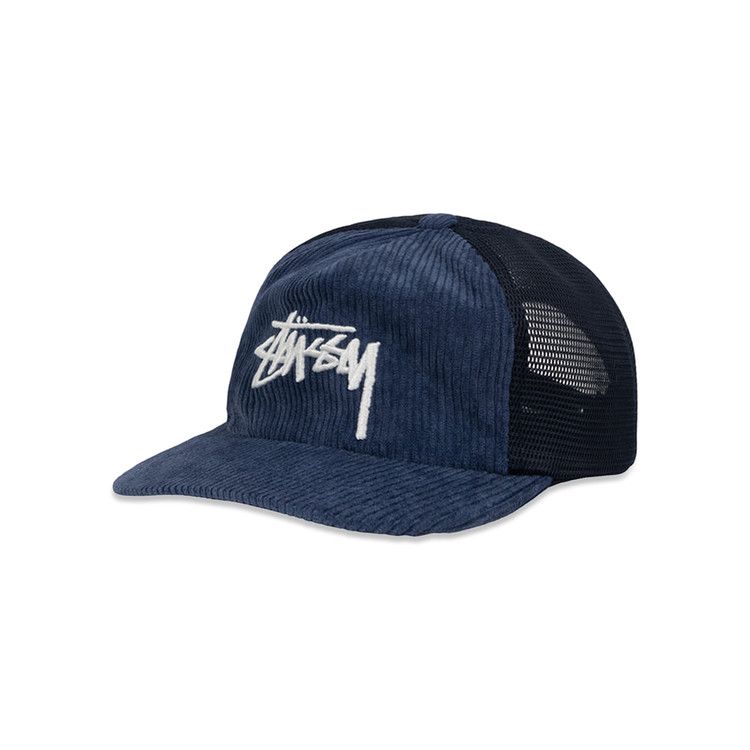 Stussy Corduroy Trucker Cap Navy