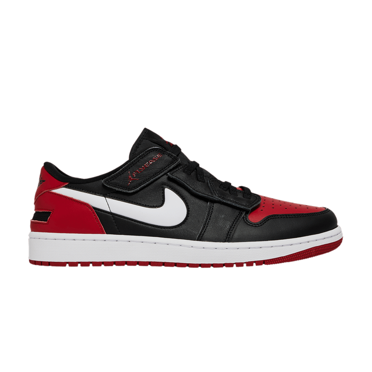Jordan 1 Low FlyEase Black White Gym Red