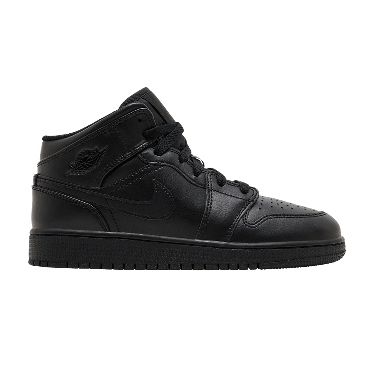 Jordan 1 Mid Triple Black (GS)