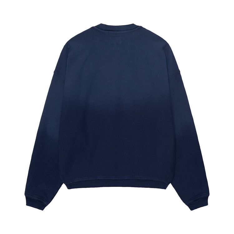 Stussy Sun Faded Oversized Crew Navy