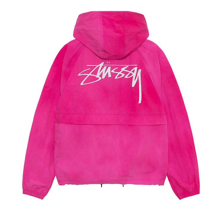 Stussy Wave Dye Beach Shell Jacket Fuchsia
