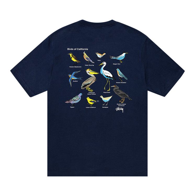 Stussy California Birds Tee Navy