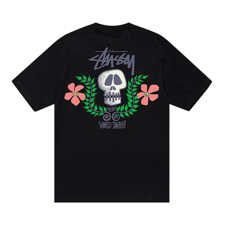 Stussy Skull Crest Tee Black