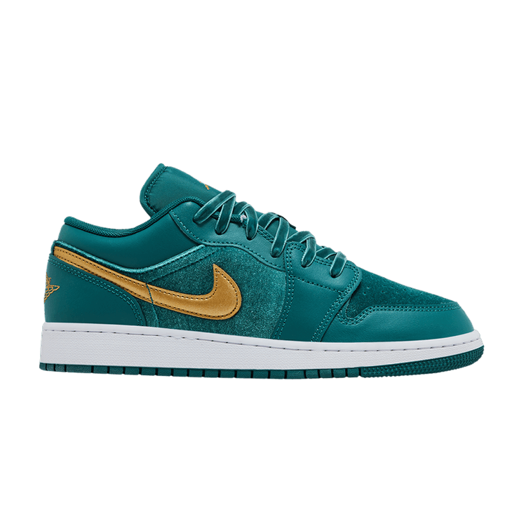 Jordan 1 Low SE Geode Teal Metallic Gold (GS)