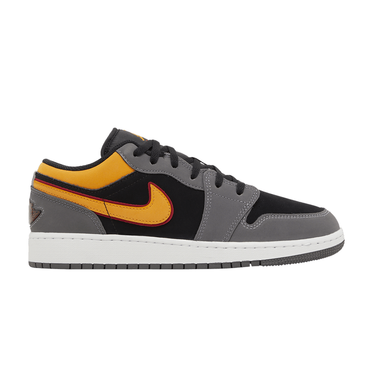 Jordan 1 Low SE Light Graphite Vivid Orange (GS)