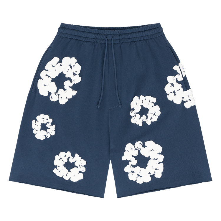 Denim Tears The Cotton Wreath Shorts 'Navy'