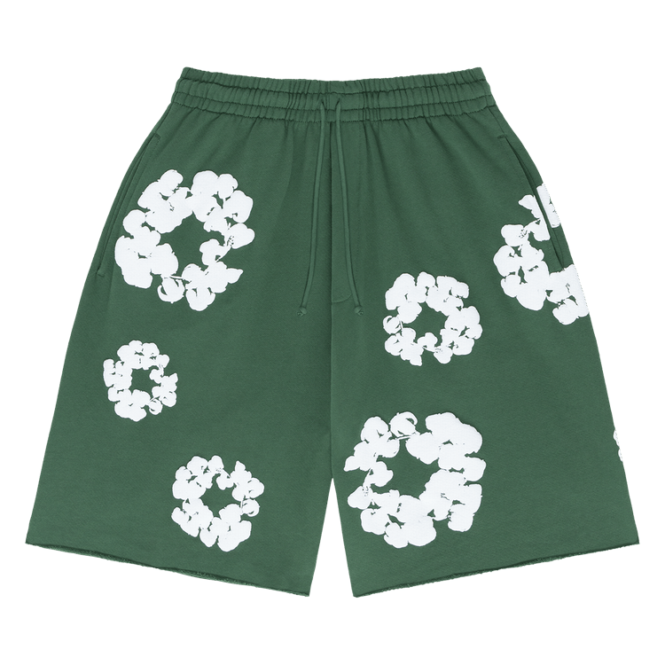 Denim Tears The Cotton Wreath Shorts 'Green'