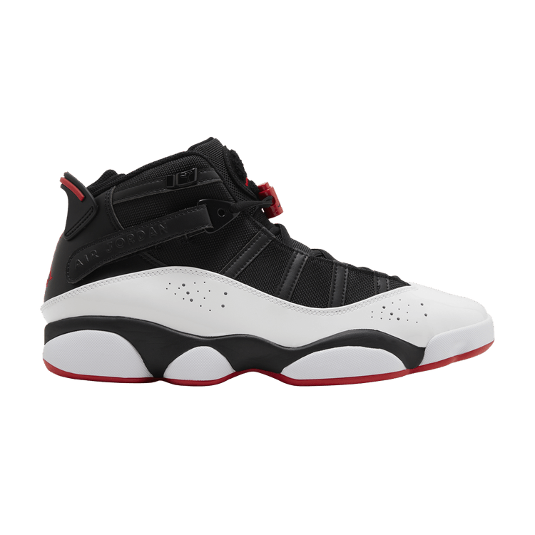 Jordan 6 Rings Black White Varsity Red