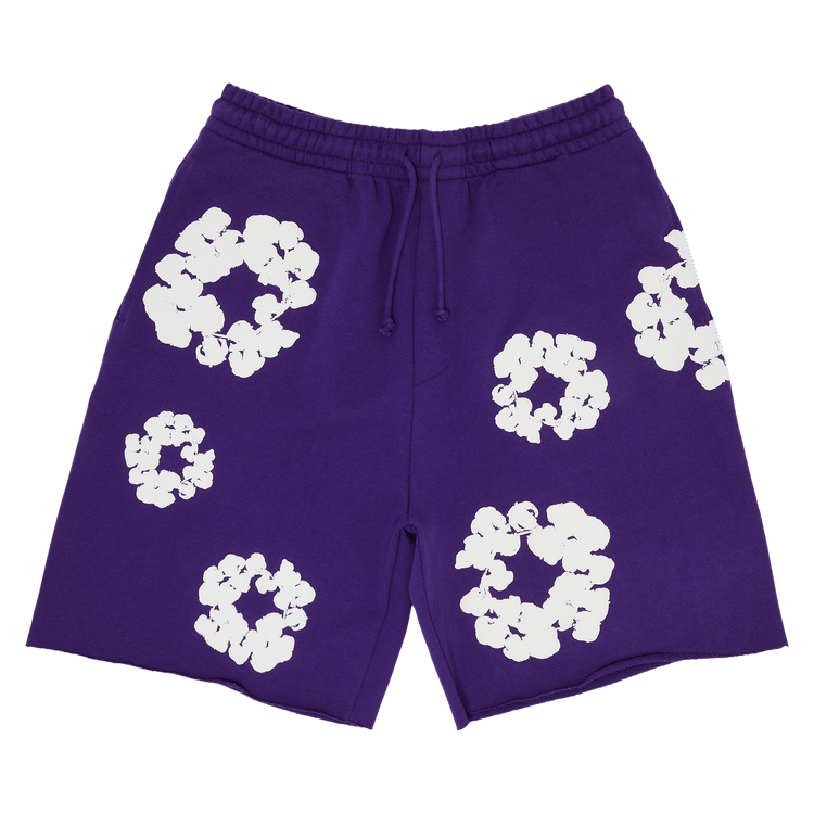 Denim Tears The Cotton Wreath Shorts 'Purple'