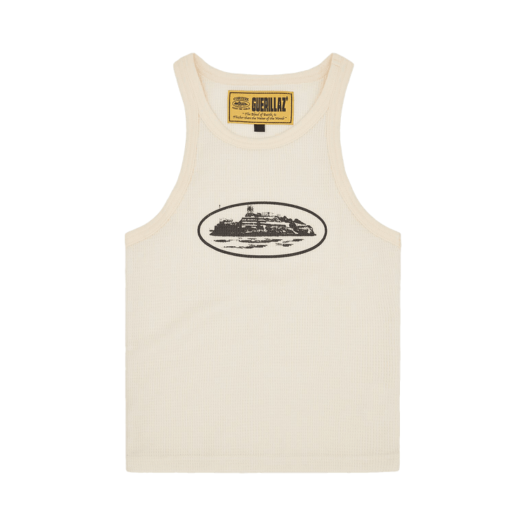 Corteiz Alcatraz Tank Top 'Cream' - Side Kicks