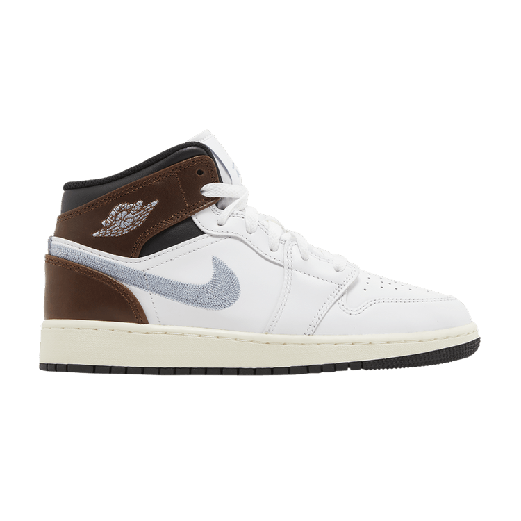 Jordan 1 Mid SE White Brown Blue Grey (GS)