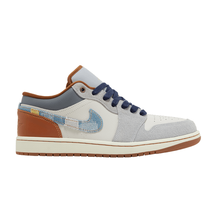 Jordan 1 Low SE Phantom Repaired Denim Swoosh