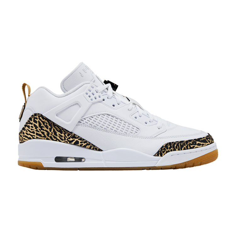 Jordan Spizike Low White Metallic Gold