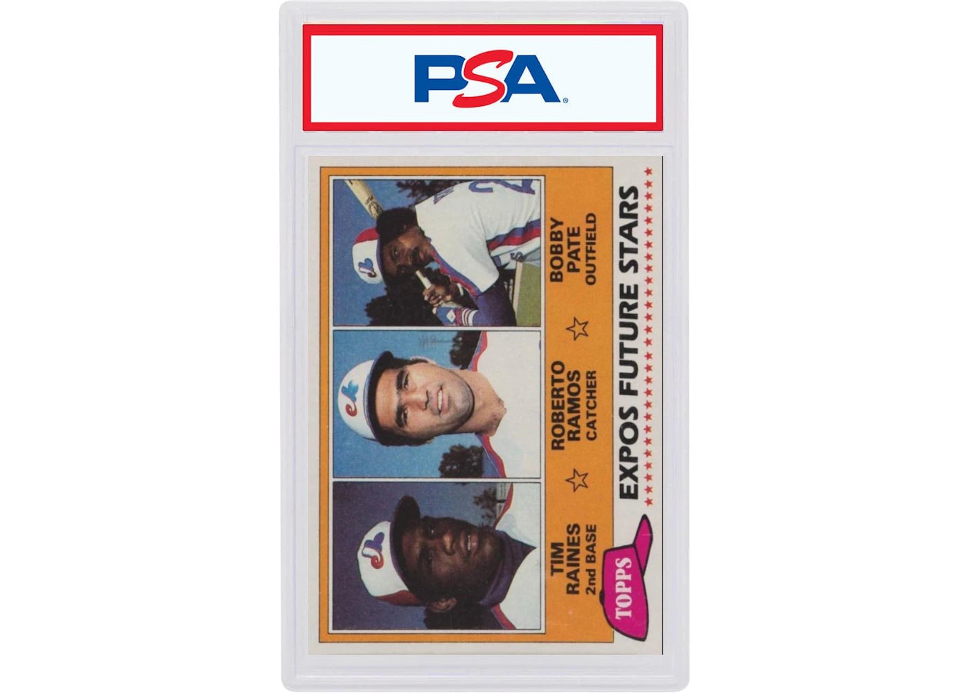 1981 Topps 479 Expos Future Stars Tim Raines/Roberto Ramos/Bobby Pate (PSA or BGS Graded)