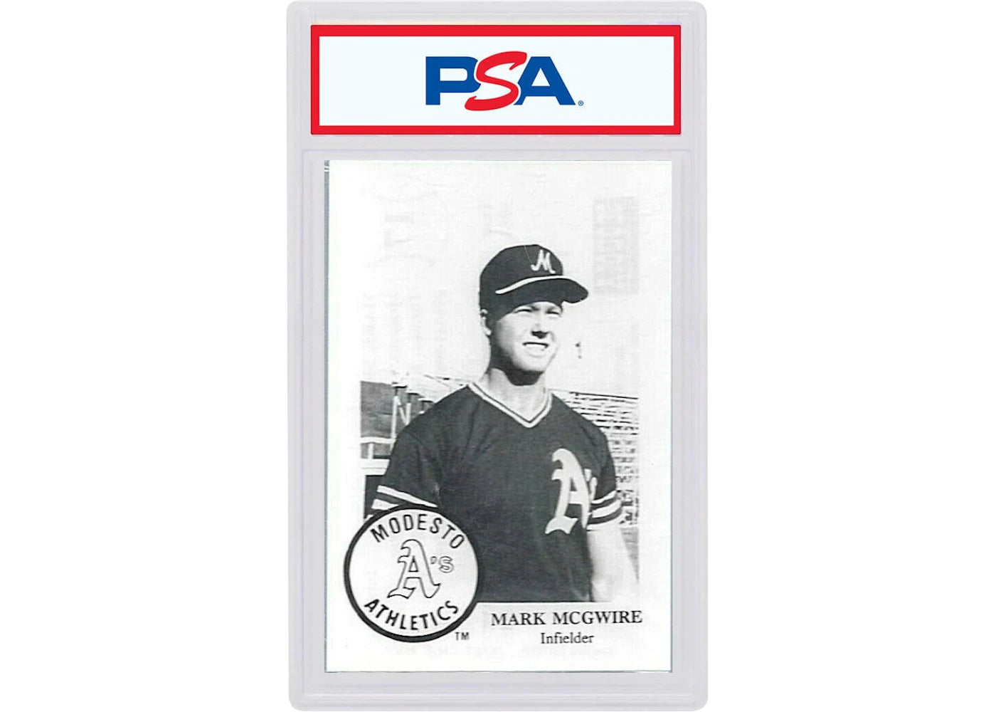 1985 Chong Modesto A's 17 Mark McGwire Correct Spelling (PSA or BGS Graded)