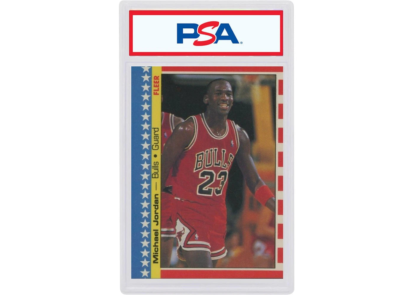 1987 Fleer Sticker 2 Michael Jordan (PSA or BGS Graded)