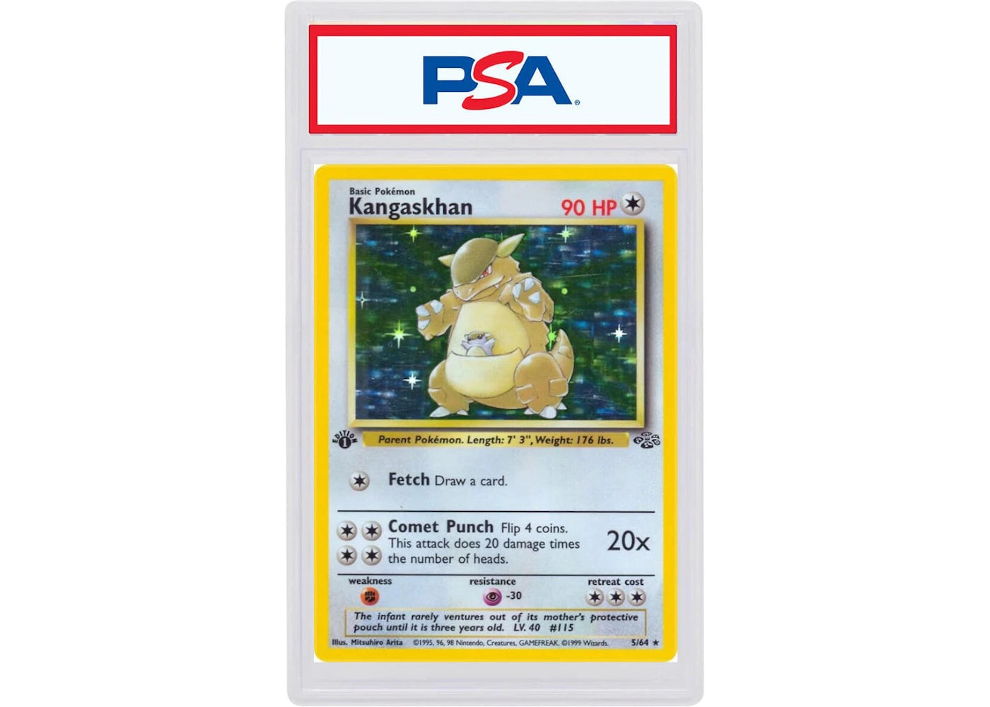 1999 Pokemon Jungle 5 Kangaskhan-Holo (PSA or BGS Graded)