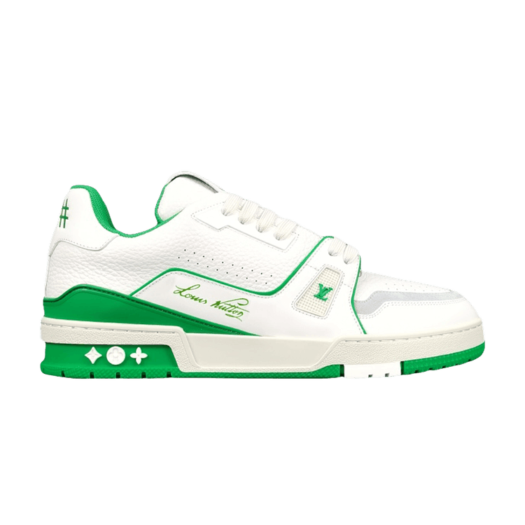 Louis Vuitton Trainer #54 Signature White Green - Side Kicks