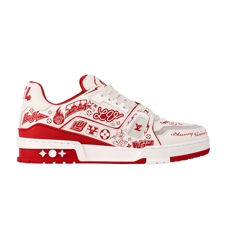 Louis Vuitton Trainer 'Red Graffiti' - Side Kicks