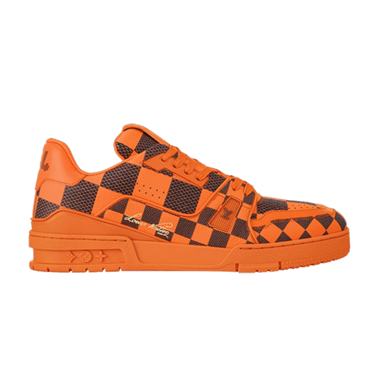 Louis Vuitton LV Trainer Sneaker Damier Pop Orange - Side Kicks