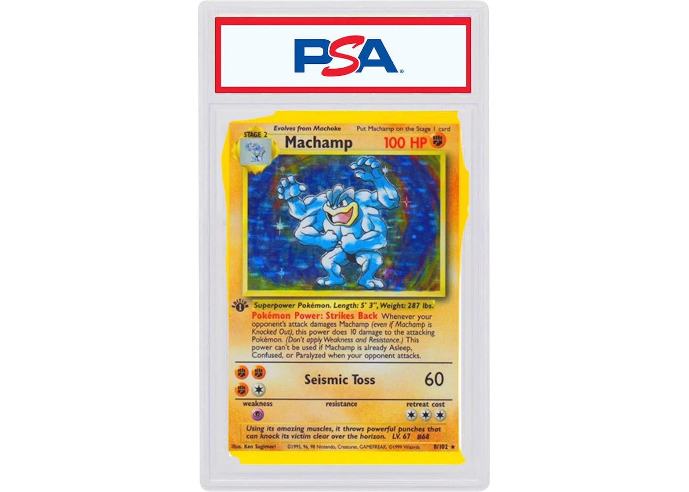 2000 Pokemon 2-Player CD-ROM Starter Set 8 Machamp-Holo 1st Edition Cosmos Holofoil (PSA or BGS Graded)
