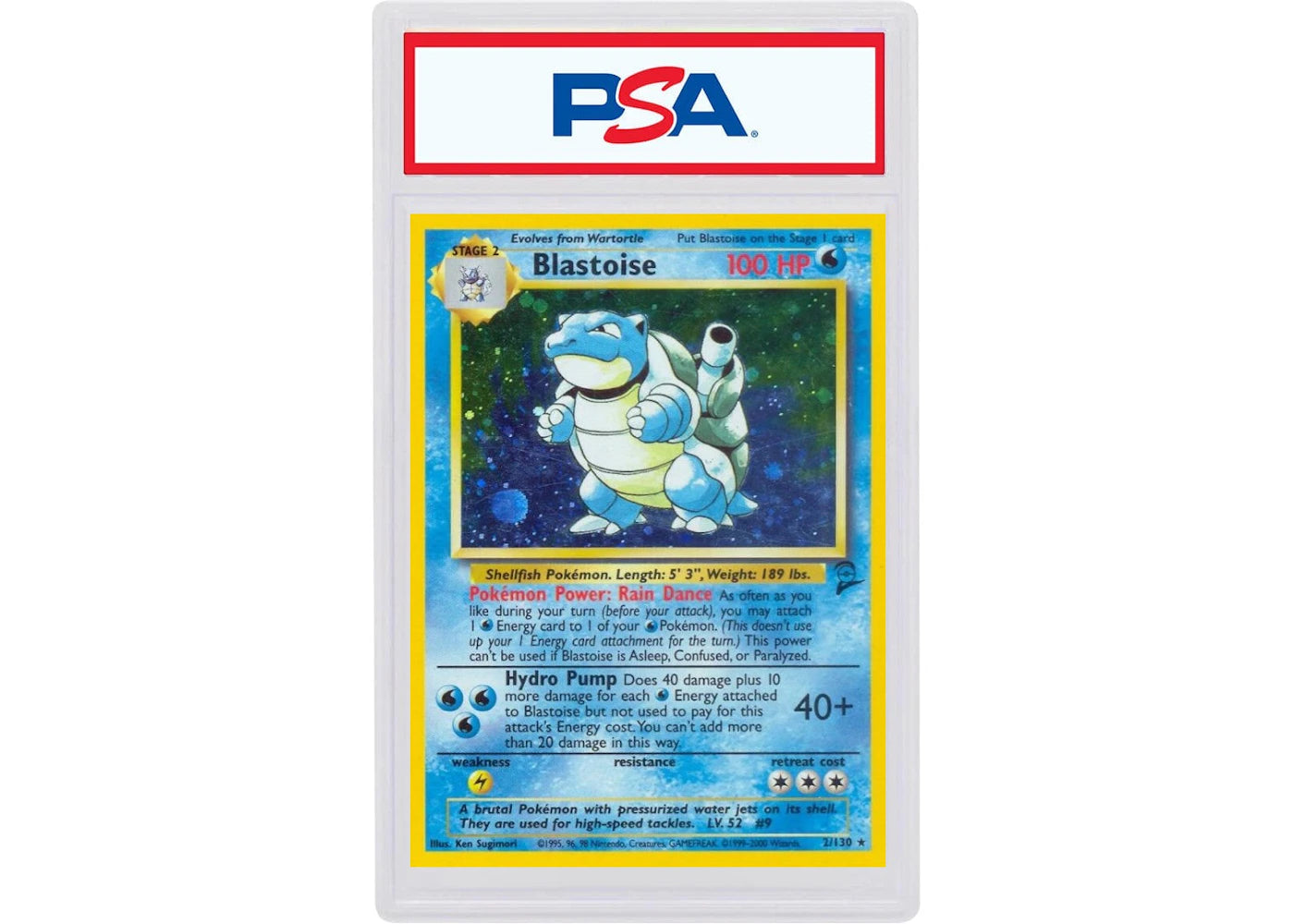 2000 Pokemon Game Base II2 Blastoise-Holo (PSA or BGS Graded)