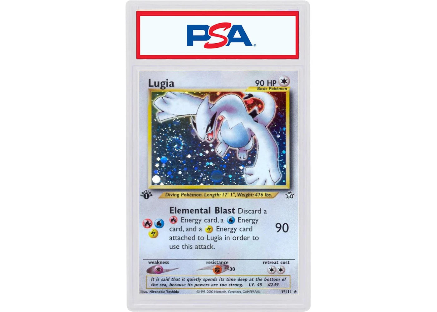 2000 Pokemon Neo Genesis 1st Edition 9 Lugia-Holo (PSA or BGS Graded)