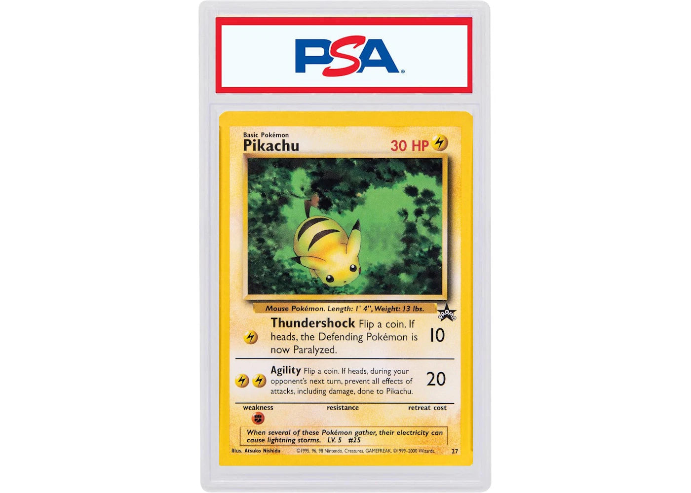 2000 Pokemon Promo Black Star 27 Pikachu (PSA or BGS Graded)