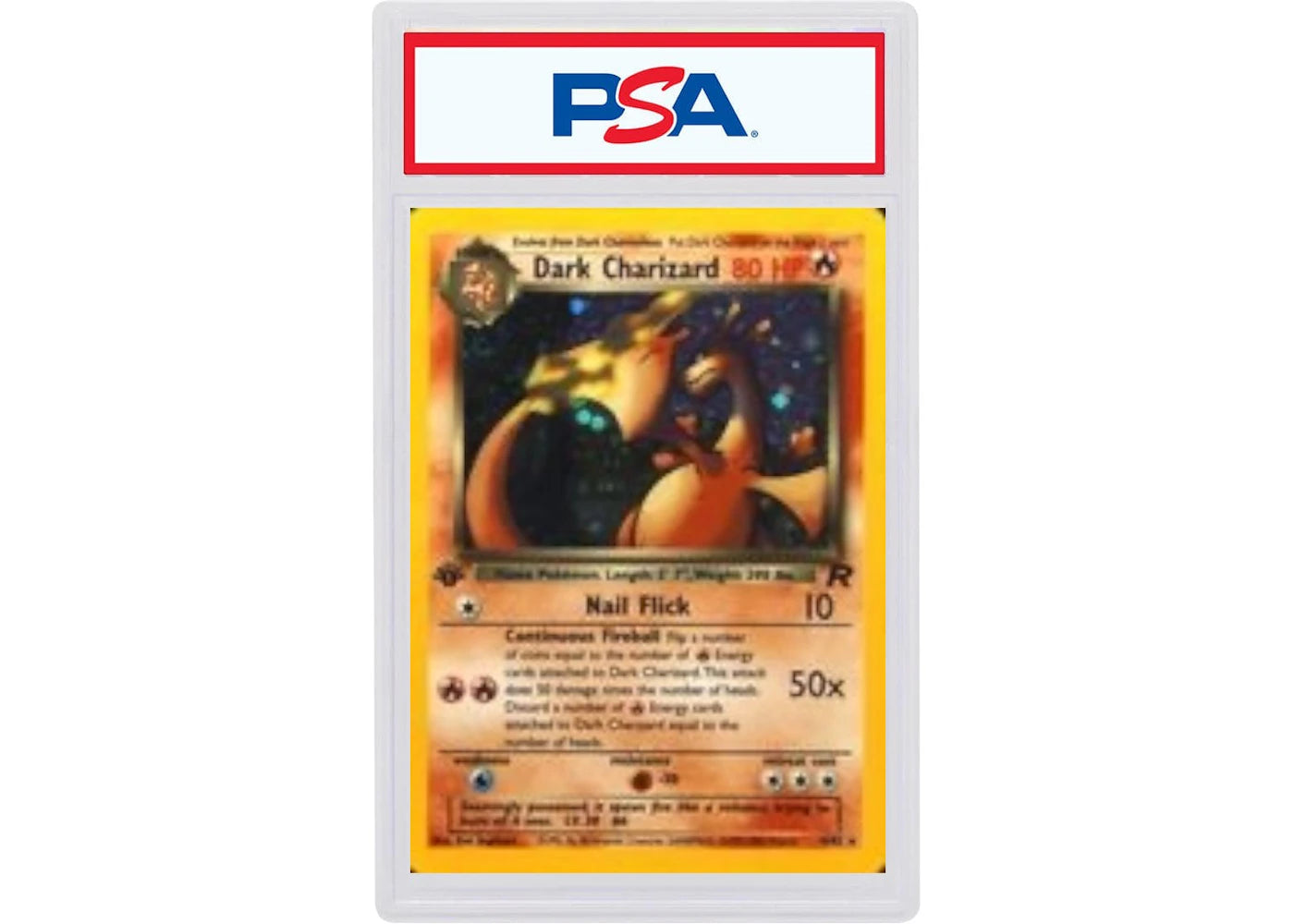 2000 Pokemon Rocket 4 Dark Charizard-Holo 1st Edition (PSA or BGS Graded)