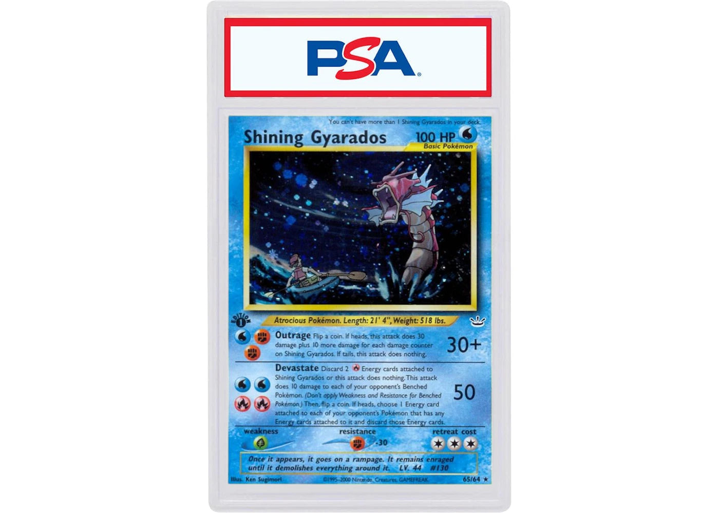 2001 Pokemon Neo Revelation 1st Edition 65 Shining Gyarados-Holo (PSA or BGS Graded)
