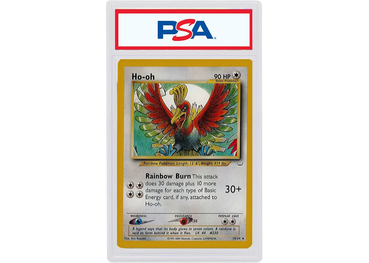 2001 Pokemon Neo Revelation 1st Edition 7 Ho-Oh-Holo (PSA or BGS Graded)