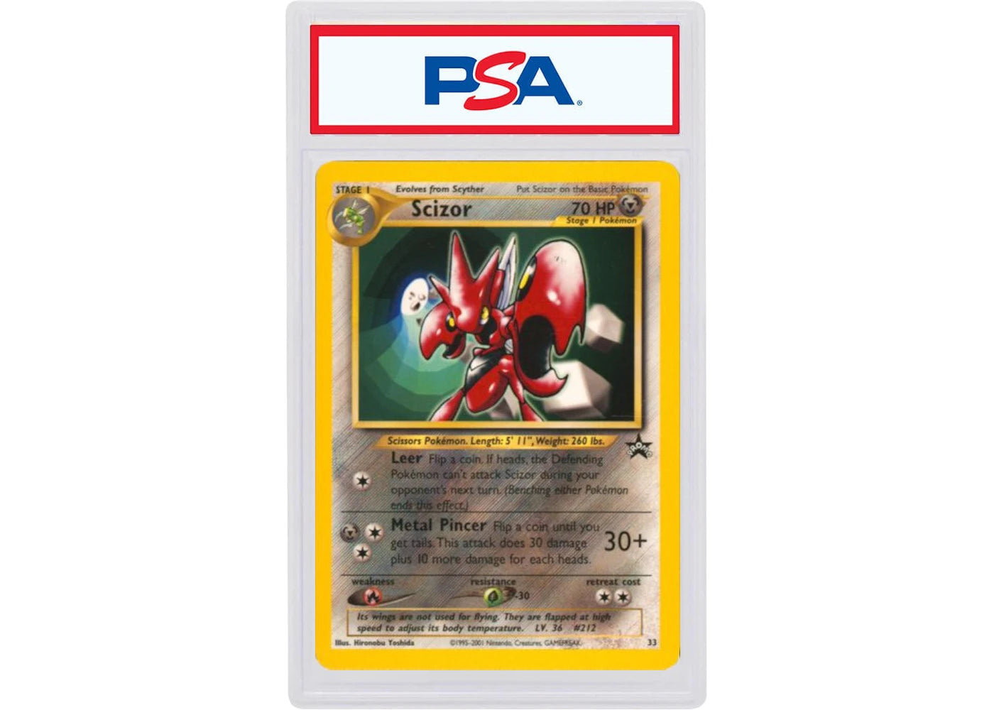 2001 Pokemon Promo Black Star 33 Scizor Pokemon League (PSA or BGS Graded)