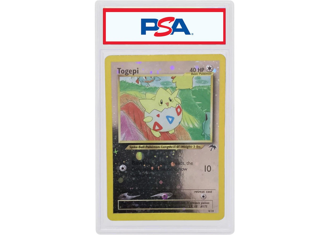 2001 Pokemon Southern Islands Promo 4 Togepi-Holo (PSA or BGS Graded)