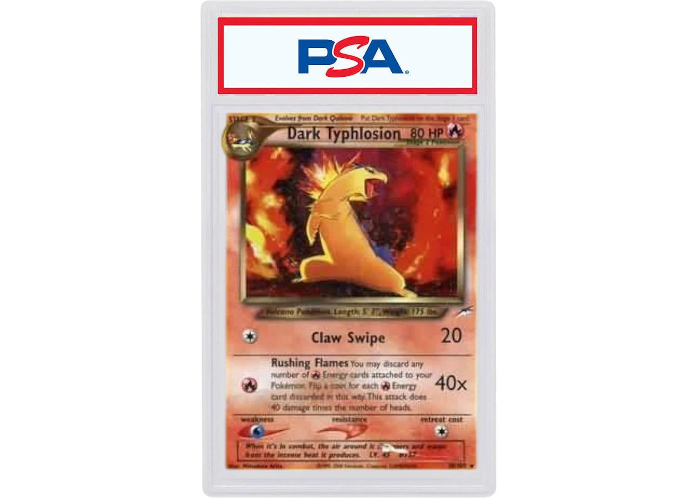 2002 Pokemon Neo Destiny 10 Dark Typhlosion-Holo (PSA or BGS Graded)
