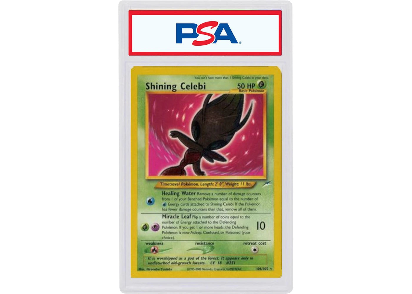 2002 Pokemon Neo Destiny 106 Shining Celebi (PSA or BGS Graded)