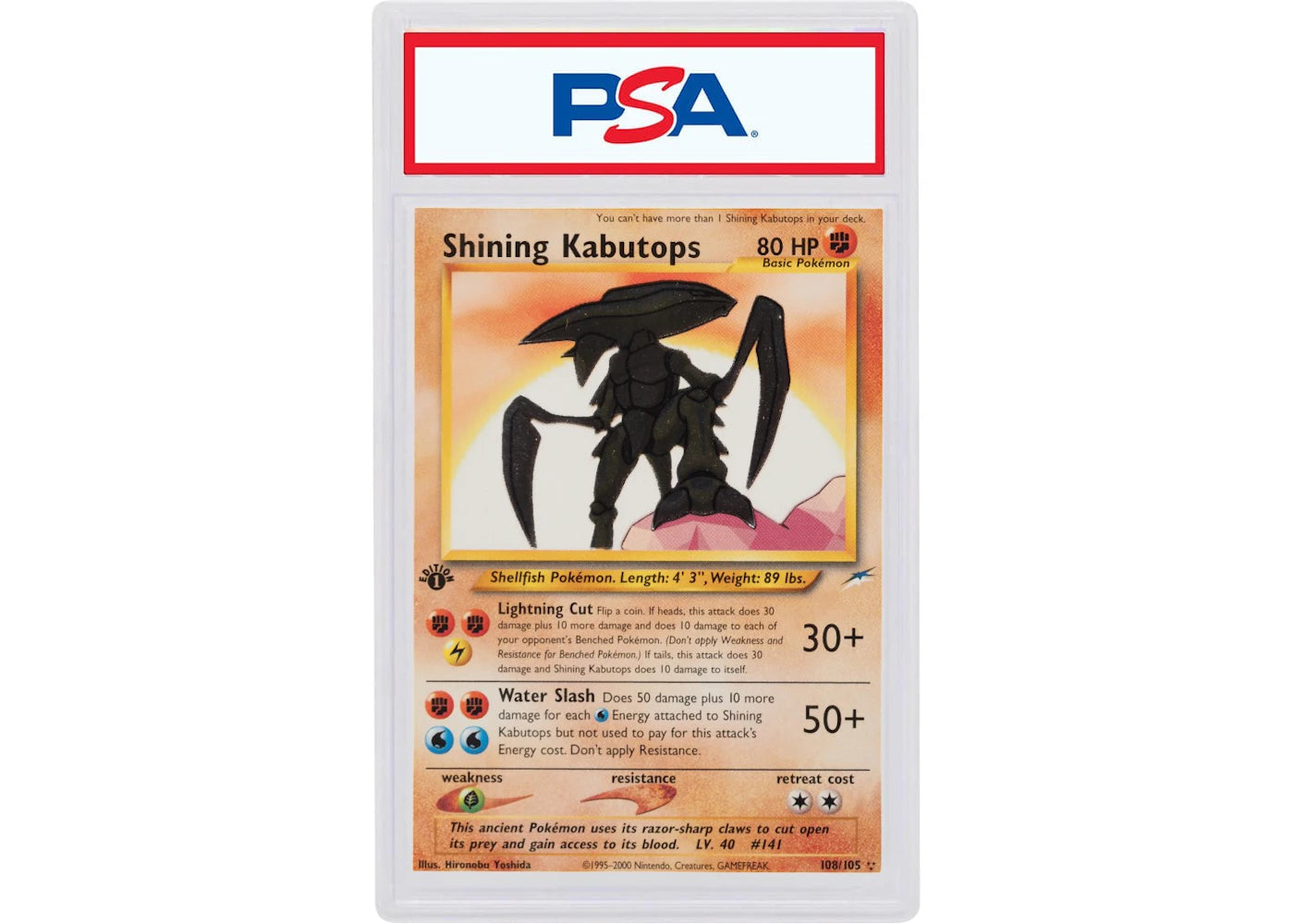 2002 Pokemon Neo Destiny 108 Shining Kabutops (PSA or BGS Graded)