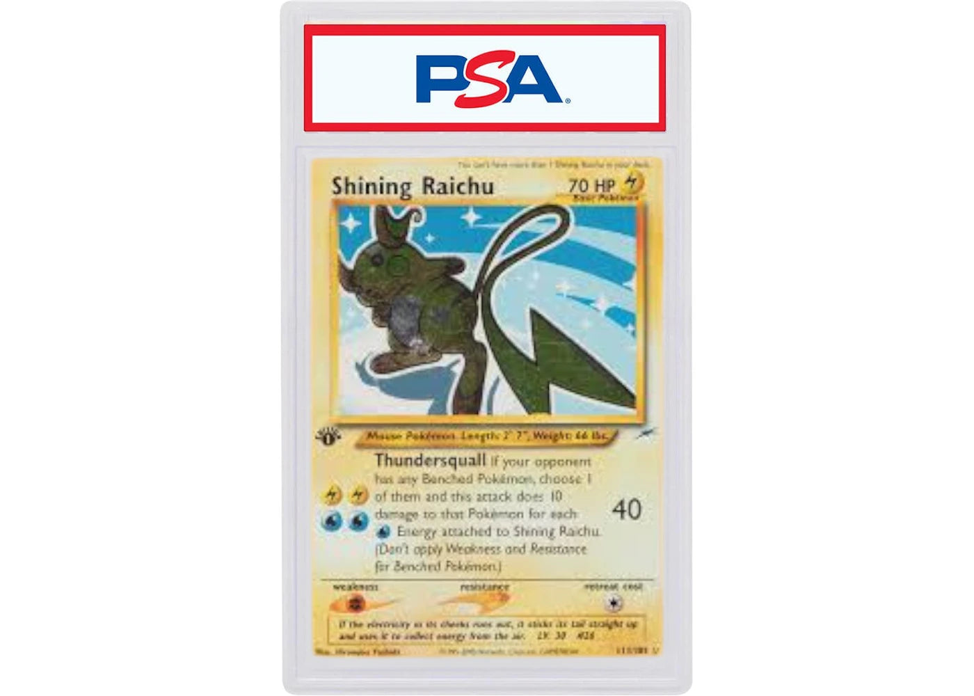 2002 Pokemon Neo Destiny 111 Shining Raichu (PSA or BGS Graded)
