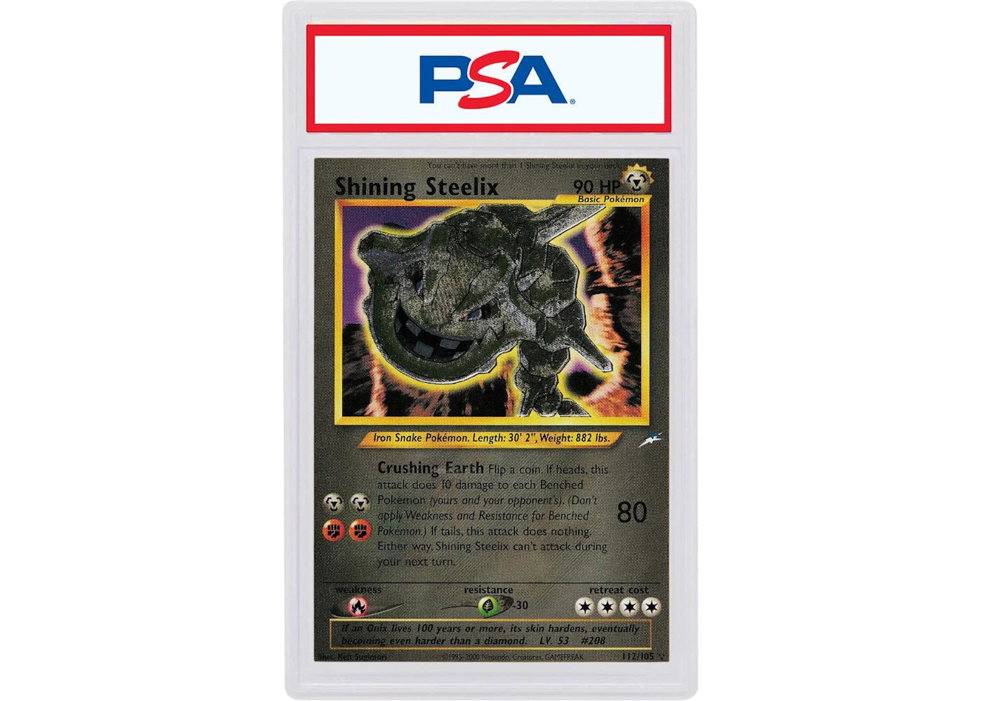2002 Pokemon Neo Destiny 112 Shining Steelix (PSA or BGS Graded)
