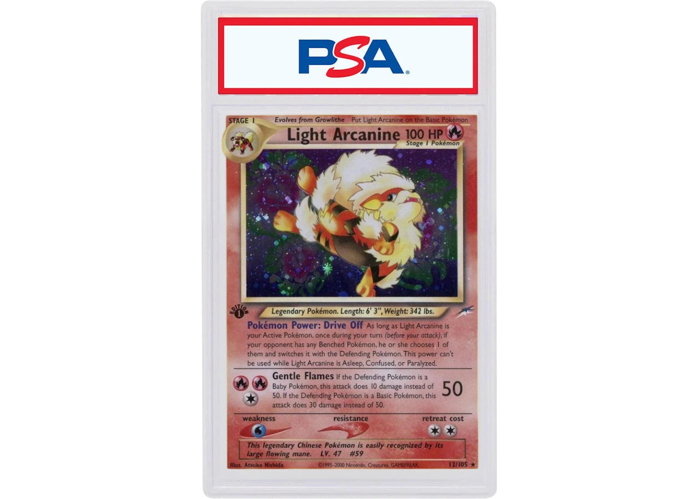 2002 Pokemon Neo Destiny 12 Light Arcanine-Holo (PSA or BGS Graded)