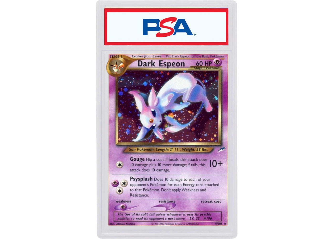 2002 Pokemon Neo Destiny 4 Dark Espeon-Holo (PSA or BGS Graded)