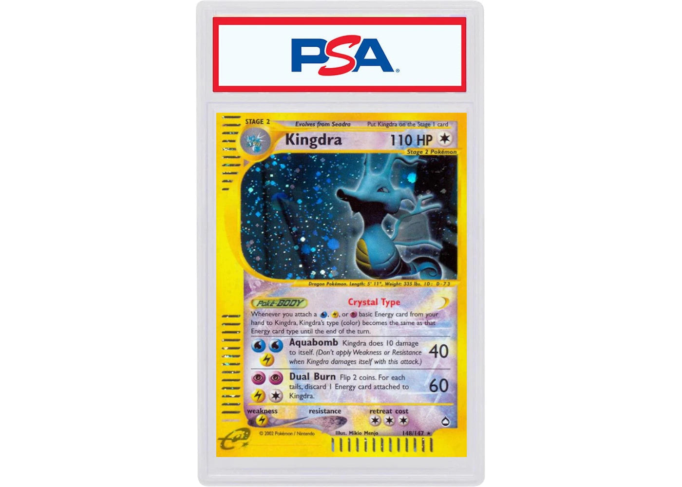 2003 Pokemon Aquapolis 148 Kingdra-Holo (PSA or BGS Graded)