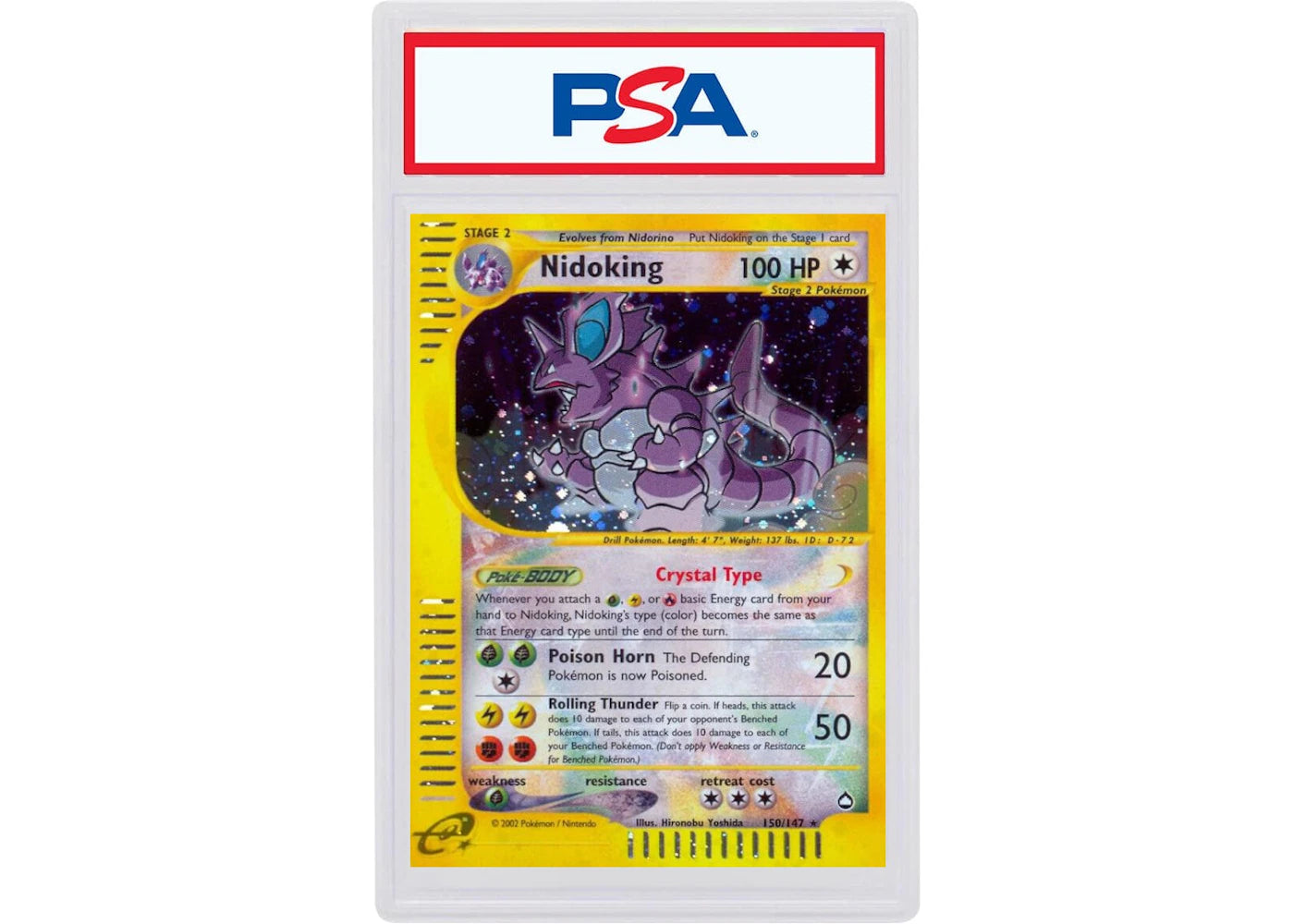 2003 Pokemon Aquapolis 150 Nidoking-Holo (PSA or BGS Graded)