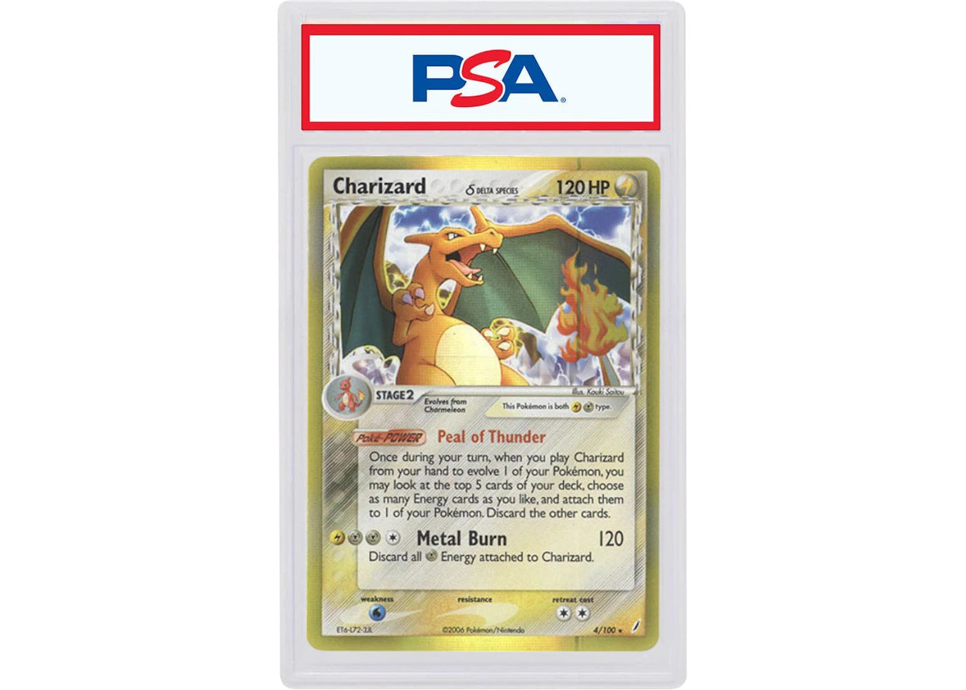 2006 Pokemon ex Crystal Guardians 4 Charizard-Holo (PSA or BGS Graded)