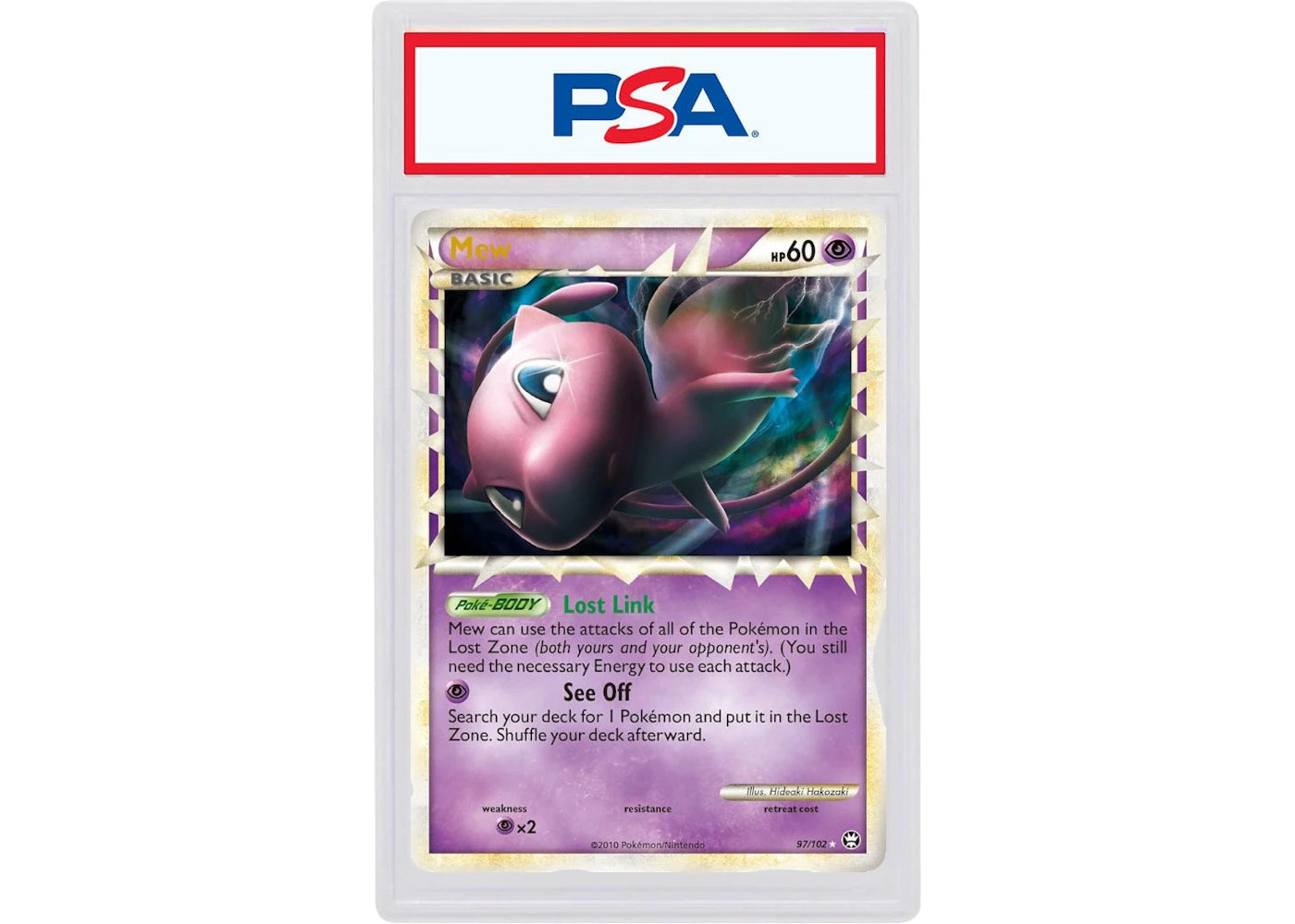 2010 Pokemon Heartgold & Soulsilver Triumphant 97 Mew-Holo (PSA or BGS Graded)